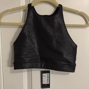 NWT Peloton Show Up Digital Foil High Neck Sports Bra
